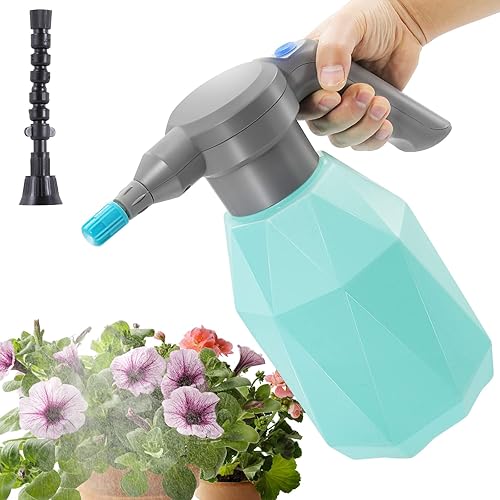 Botella pulverizadora eléctrica de 0.5 galones para plantas de interiorexterior, regadera automática de 2 litros, rociador de batería recargable con