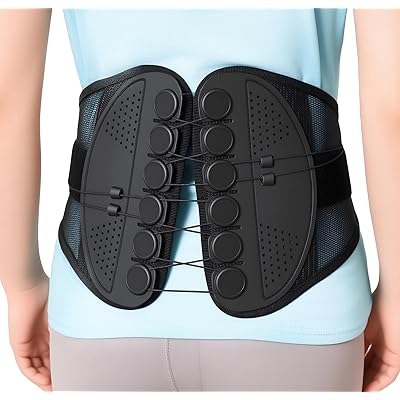 Basnem腰サポーター 腰コルセット 腰用 メッシュ通気 省力動滑車 コルセット 洗濯可 薄型 腰ベルト 男女兼用 骨盤 姿勢 スポーツ 仕事用 作業用(L)