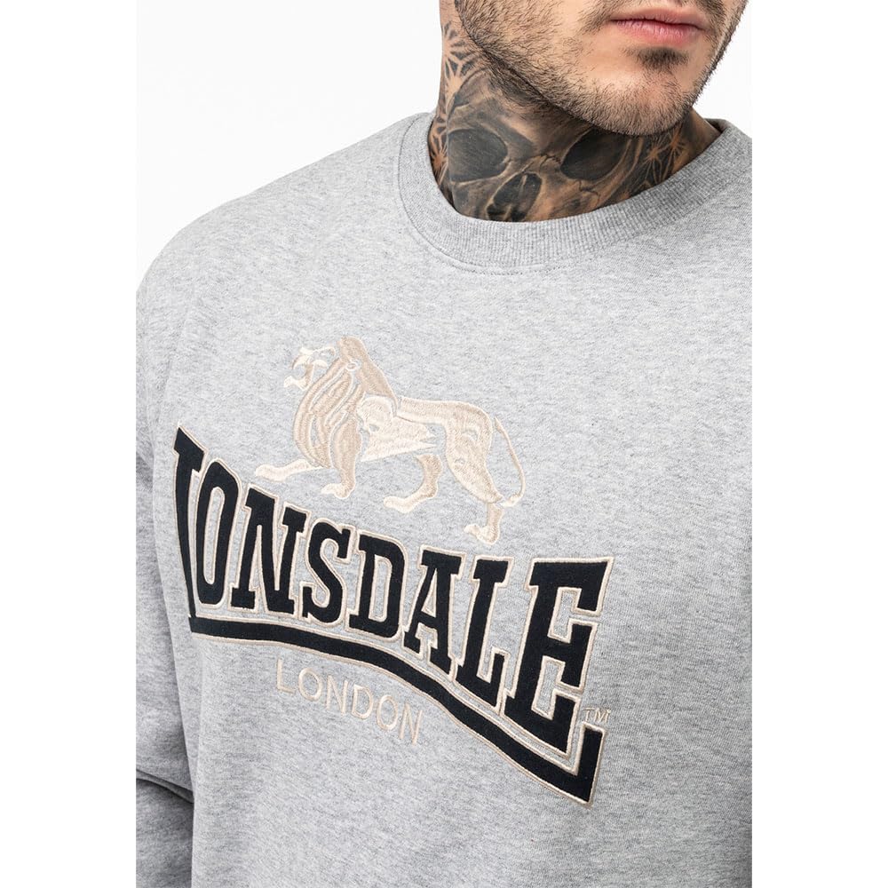 Lonsdale Herren Rundhals Sweatshirt Normale Passform LAWINS