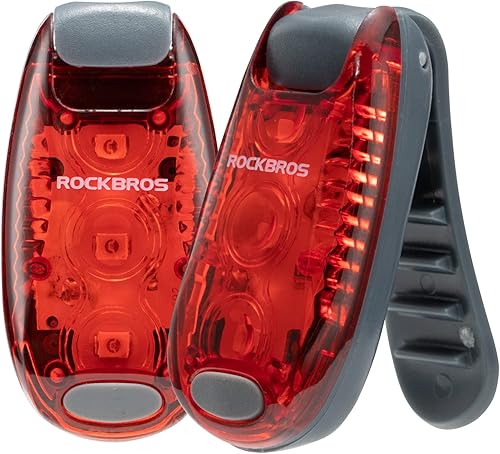 ROCKBROS Luces de bicicleta pequeñas Luz trasera 3 modos Luces traseras de bicicleta Luces traseras impermeables Luces de bicicleta de seguridad