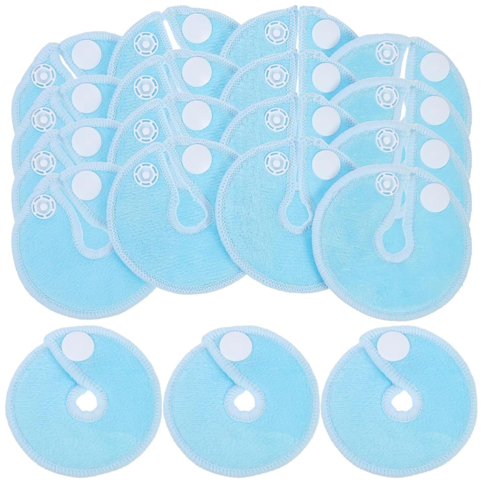 28 Pack G Tube Button Covers G Tube Pads Holder,Cotton Abdominal Feeding Tube Nursing Pads,Reusable Peg Feeding Tube Accessories.Feeding Supplies for Kids Baby Breastfeeding Nursing Care. 3 Inch