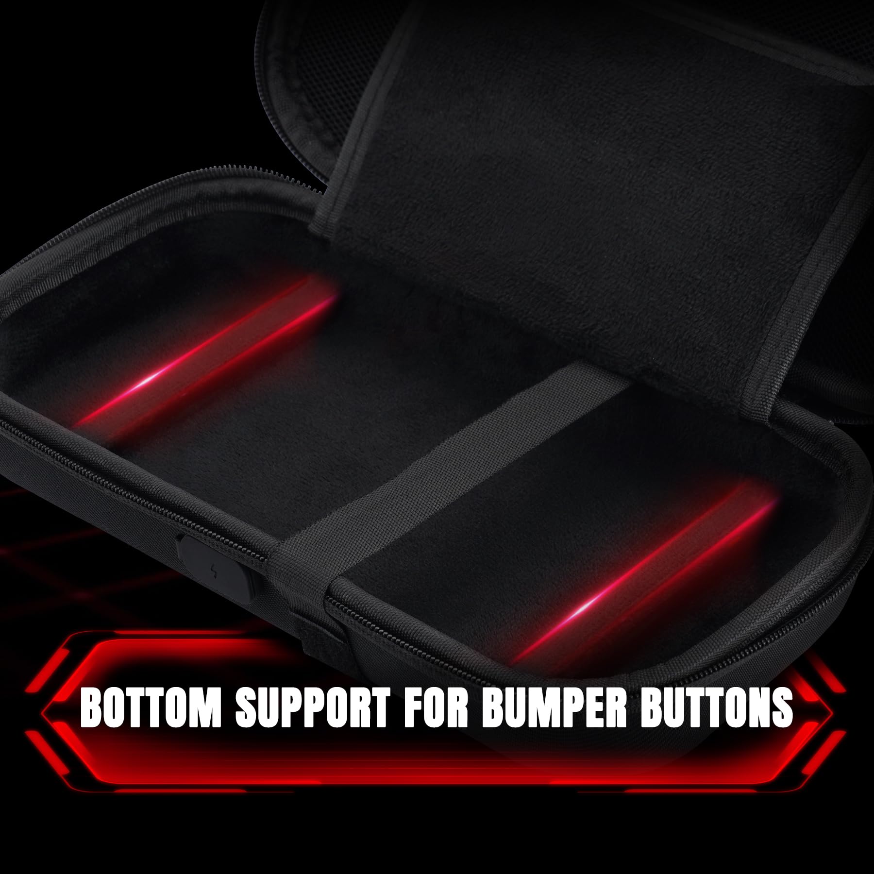 playvital Custodia per Nintendo Switch 2 con Porta di Ricarica, Borsa da Viaggio Case Portatile con 10 Slot per Schede di Gioco, Accessori Protettivi Antiurto per Switch 2 - Nero