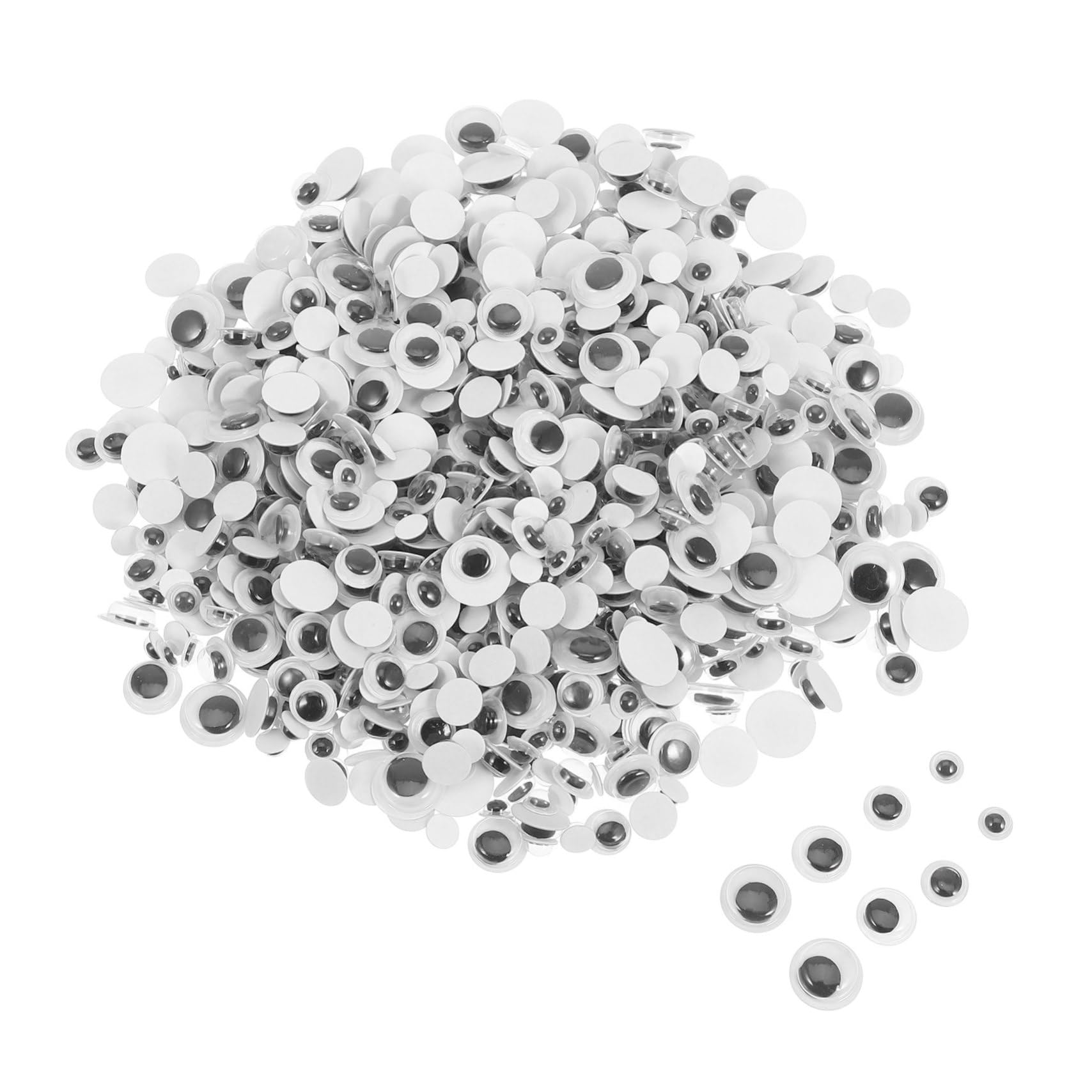 HAPINARY Spice up Your Projects 800pcs Self-Adhesive Big Googly Eyes Stickers for Boys and Girls Adults Craft Supplies