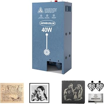 40W Laser Module with Built-in Air Assist, Fixed-Focus, Double Ultra-Fine Compressed Spot for CNC Carving, Engraving & Cutting on Wood, Metal, Acrylic & Paper - Class 4