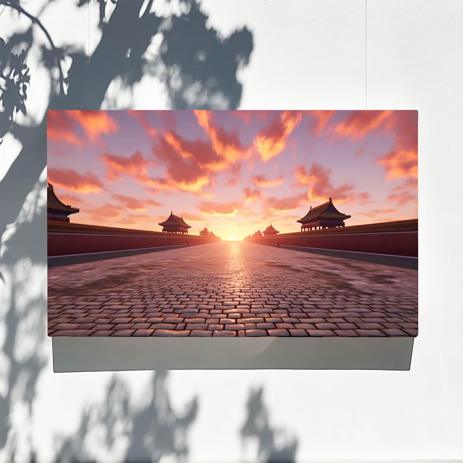 DIY Malen nach Zahlen Erwachsene Verbotene Stadt Malen nach Zahlen ab 7 jahre Mädchen Landschaft Kreativ set für Erwachsene mit Leinwand Acrylfarben set und Pinsel, Bastelset zum Bemalen 100X200cm 9-4