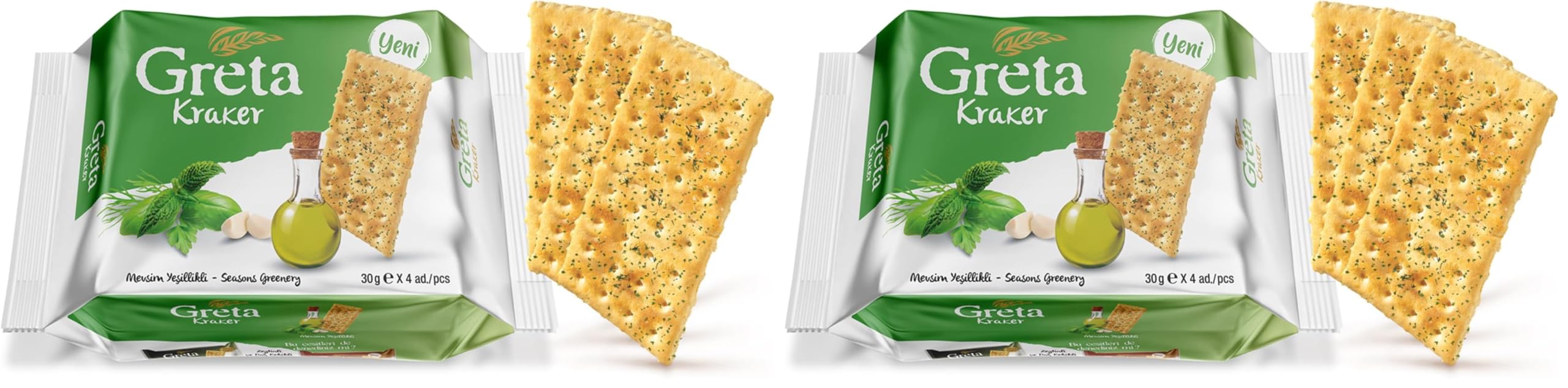 Greta Mevsim Yeşillikli 30 gr x4 2li paket