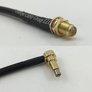 12 inch RG188 SMA FEMALE to MS-156 MALE ANGLE Pigtail Jumper RF coaxial cable 50ohm Quick USA Shipping