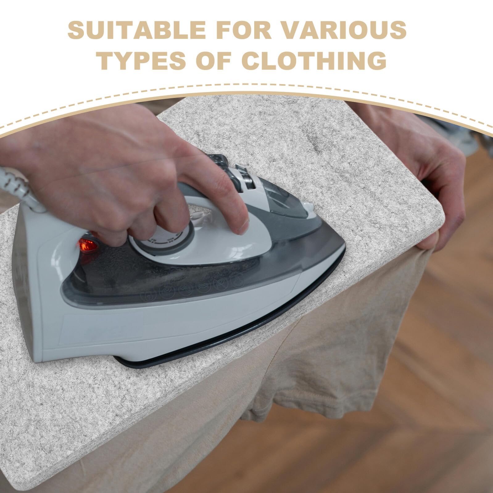 Wollfilz Bügelunterlage Hochabsorbierend Bügelmatte für Quilting und Dampf Bügeleisen Hitzebeständige Filzunterlage zum Schutz Empfindlicher Kleidung Beim Bügeln