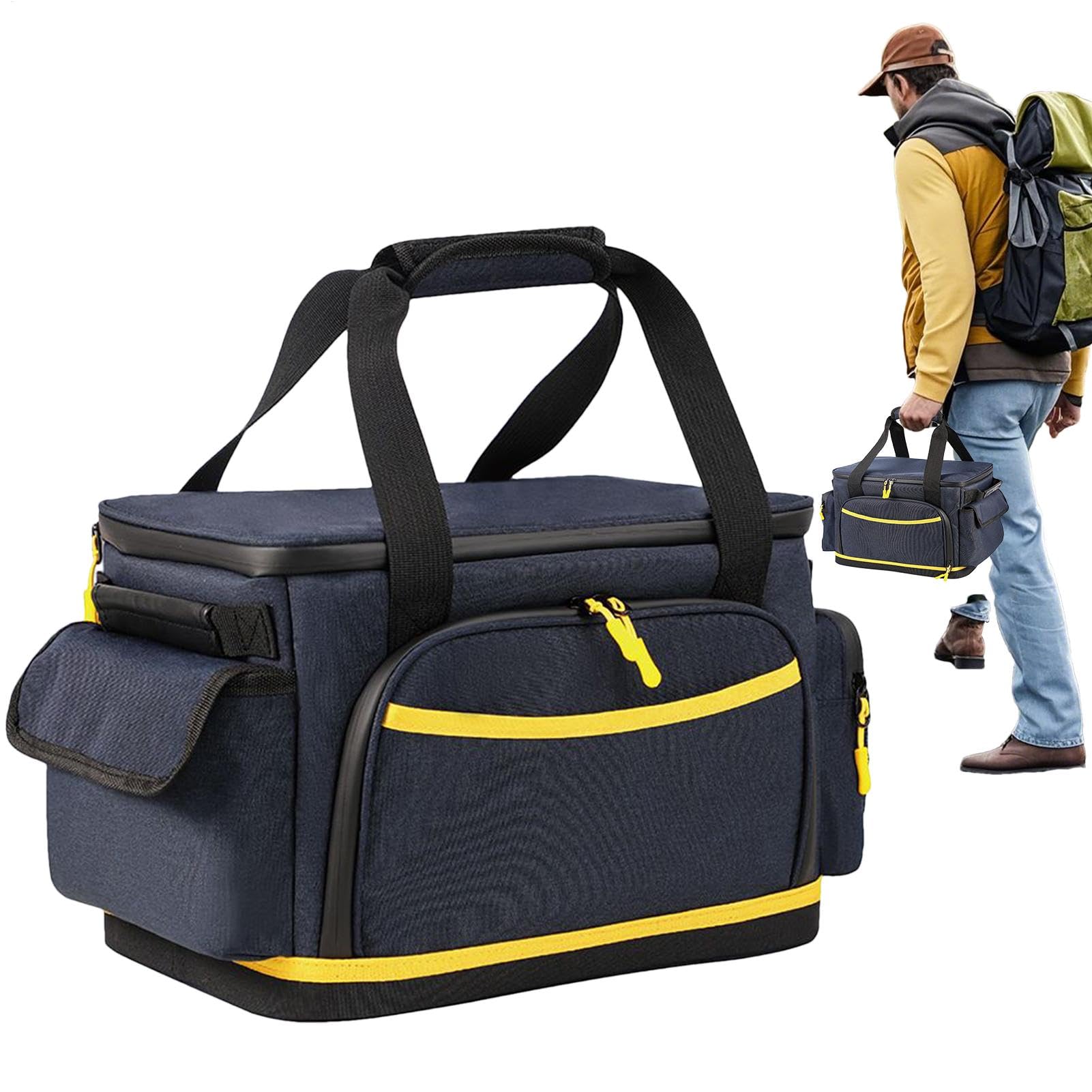 Organizer Cavi Di Ricarica Da Viaggio Custodia Multitasca Anti-E Antiurto | Borsa con Cerniera per Cavi di Ricarica Tasche multiple organizer contenitore porta custodia da campeggio outdoor