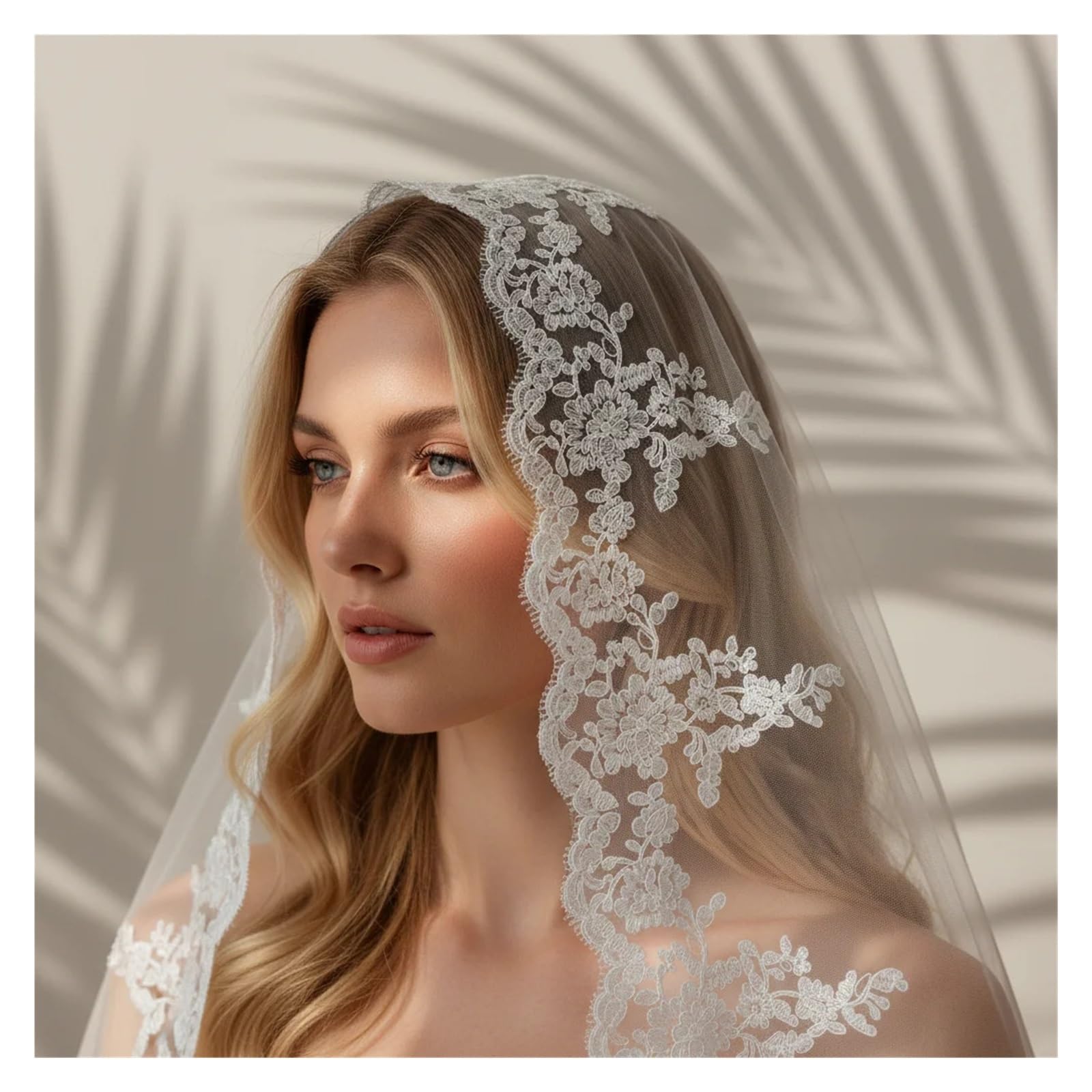 Voile de Mariée Dentelle Longs voiles de mariée