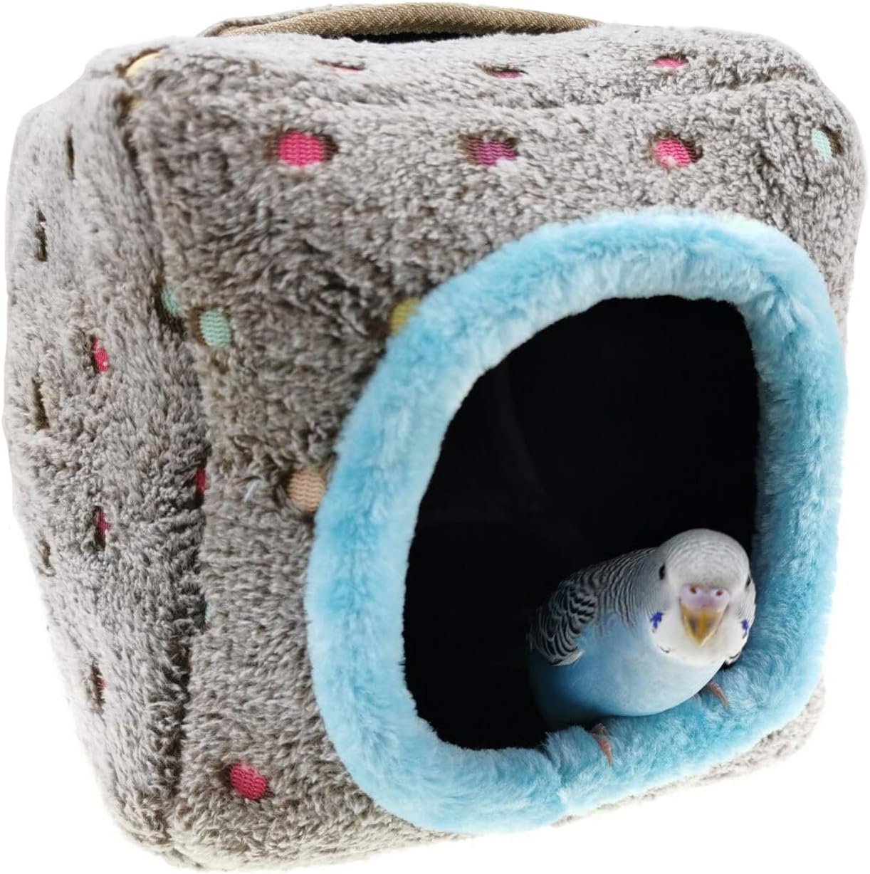 MUYAOPET Winter Warm Birds Nest House Hanging Hammock Parrot Finch Cage Snuggle Hut Hideaway Cave Bed for Hamster Guinea Pig Rabbit…