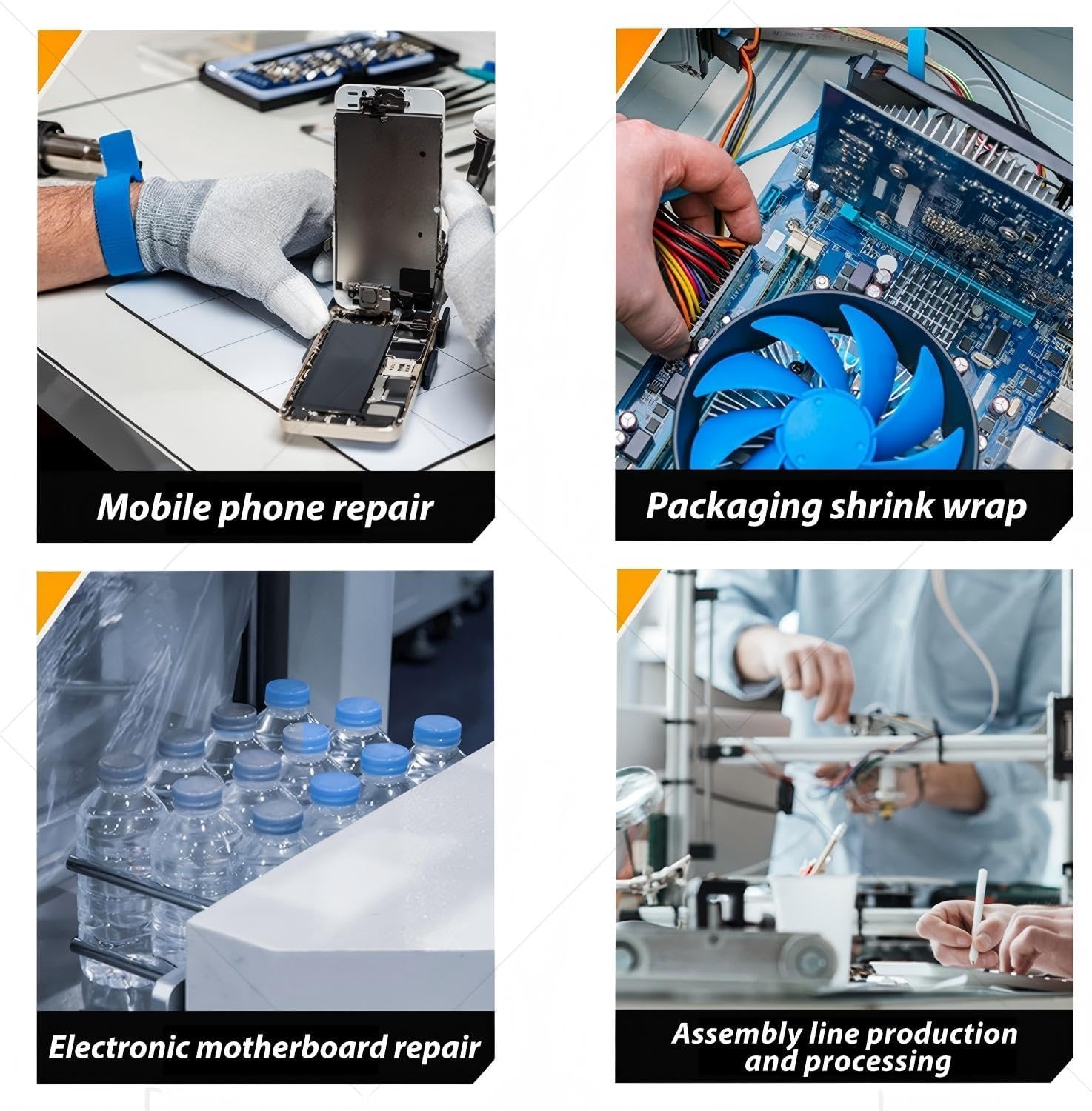 Hot Air Soldering Station, 550W High-Temperature Heat Gun with PID Control, Magnetic Induction, Hot & Cold Air Modes for Precision Repair & Heavy-Duty Work
