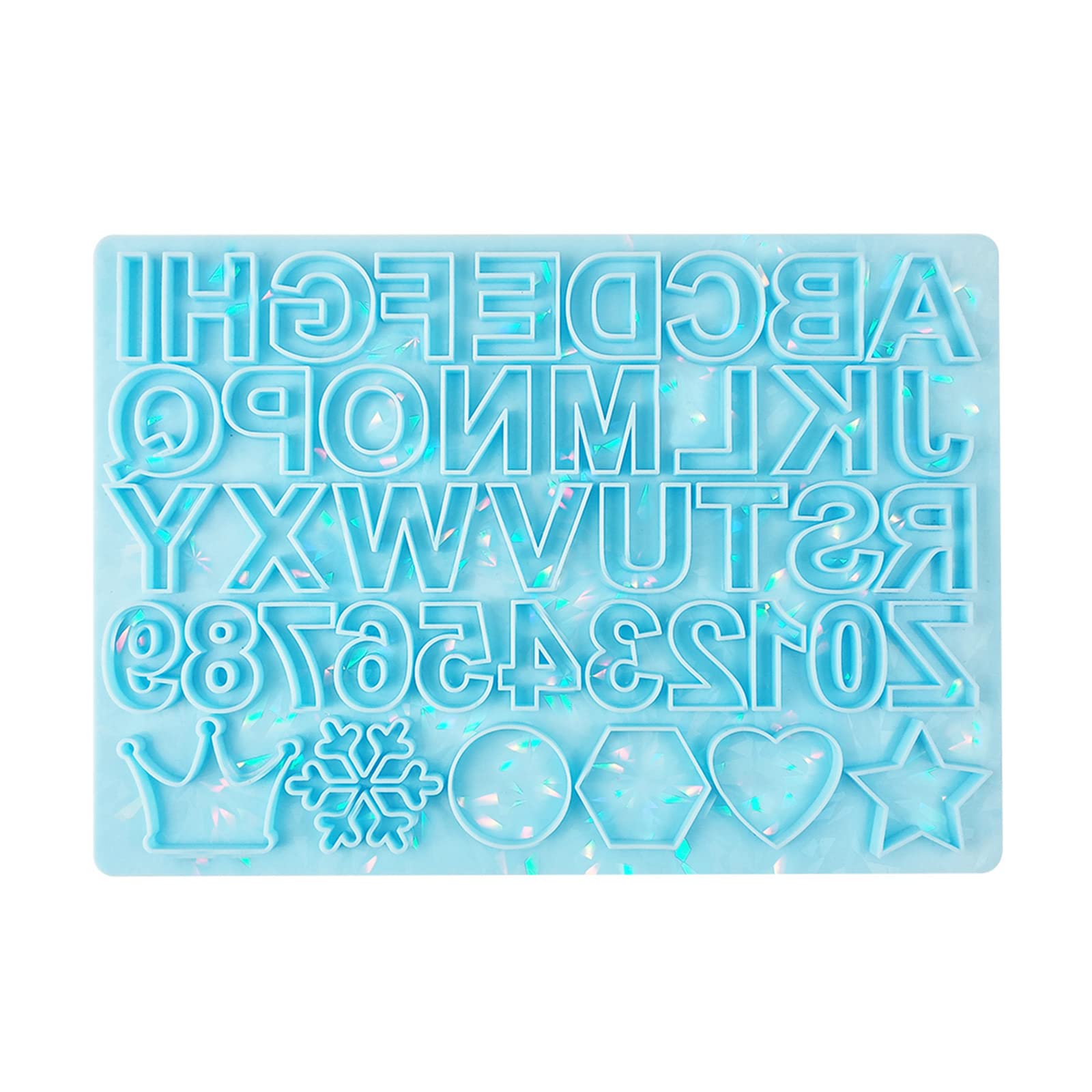 Moldes de silicona para llaveros personalizados de resina epoxi con letras
