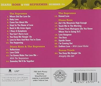 Diana Ross & The Supremes - Number 1's - Amazon.com Music