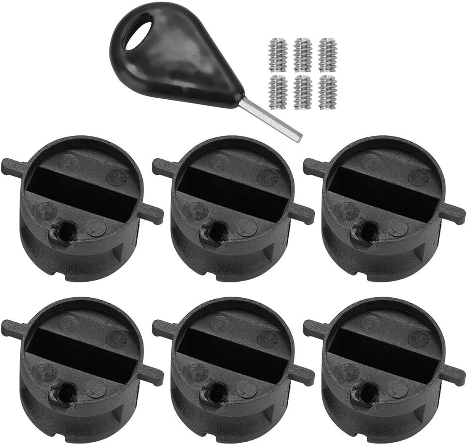 KOVOSCJ surf Leash 6PCS Surfboard Tail Rudder Slot Fin