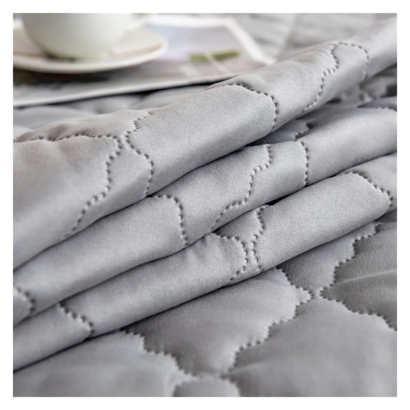 Protège Couette imperméable Housse de Matelas matelassée imperméable, Drap de lit épais de Couleur Unie, protège-Matelas respectueux de la Peau(120x200cm 1pc)