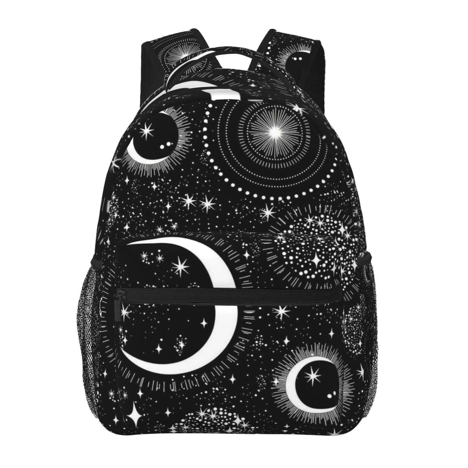 Prylqks Unisex Gothic-2 Gothic Goth Horror Backpack,Fashion Bat Pattern Daypack Computer Backpacks Bookbag For Men Women