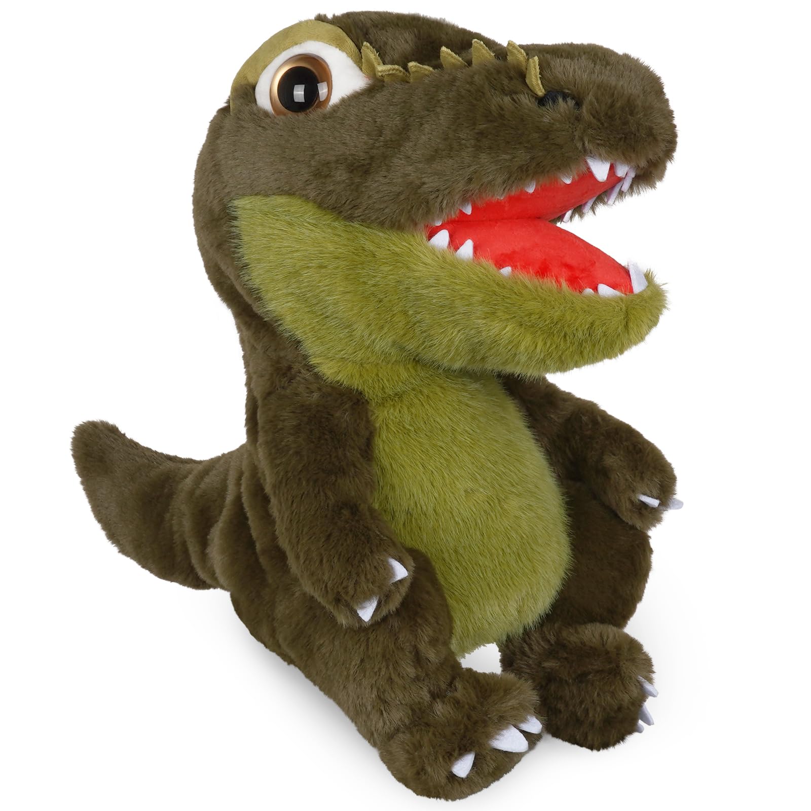 Craftsman Golf T-Rex Schlägerhaube aus Holz, Motiv Dinosaurier, Grün