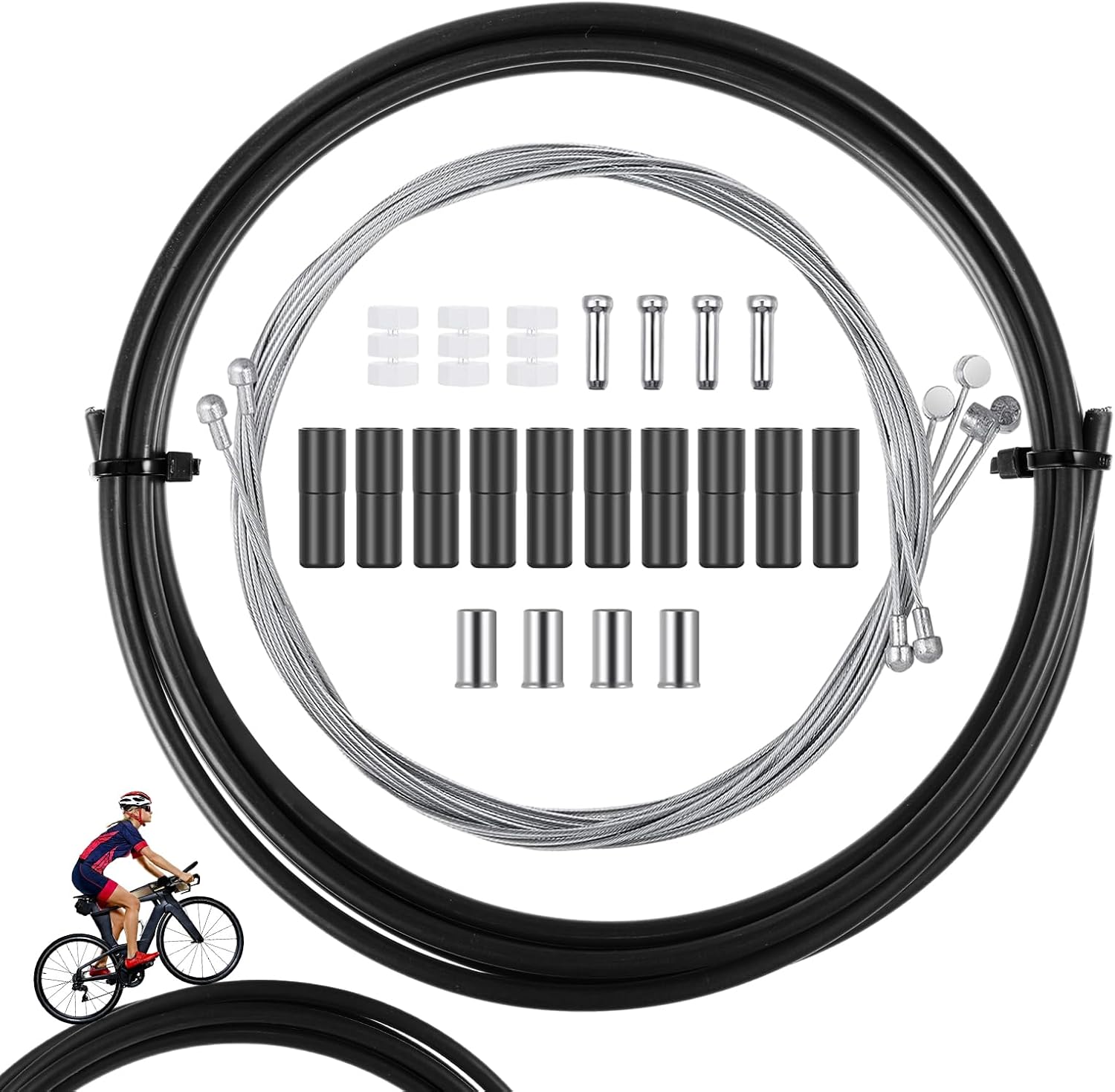 4pcs Universal Inner Brake Cables for Bike, Bike Gear Cable Universal