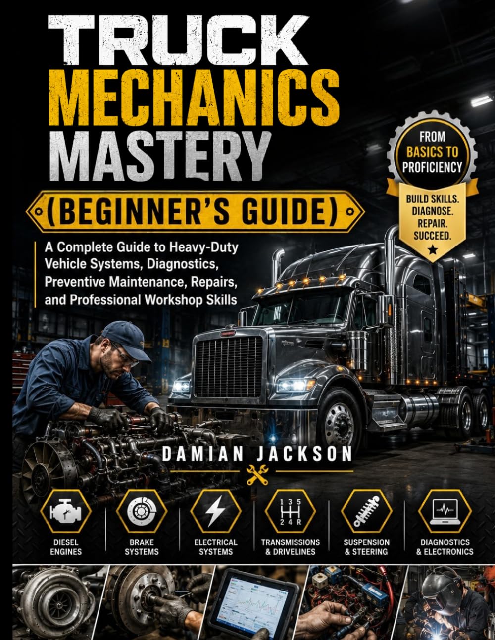 Truck Mechanics Mastery (Beginner's Guide): A Complete Guide to Heavy-Duty Vehicle Systems, Diagnostics, Preventive Maintenance, Repairs, and Professional Workshop Skills
