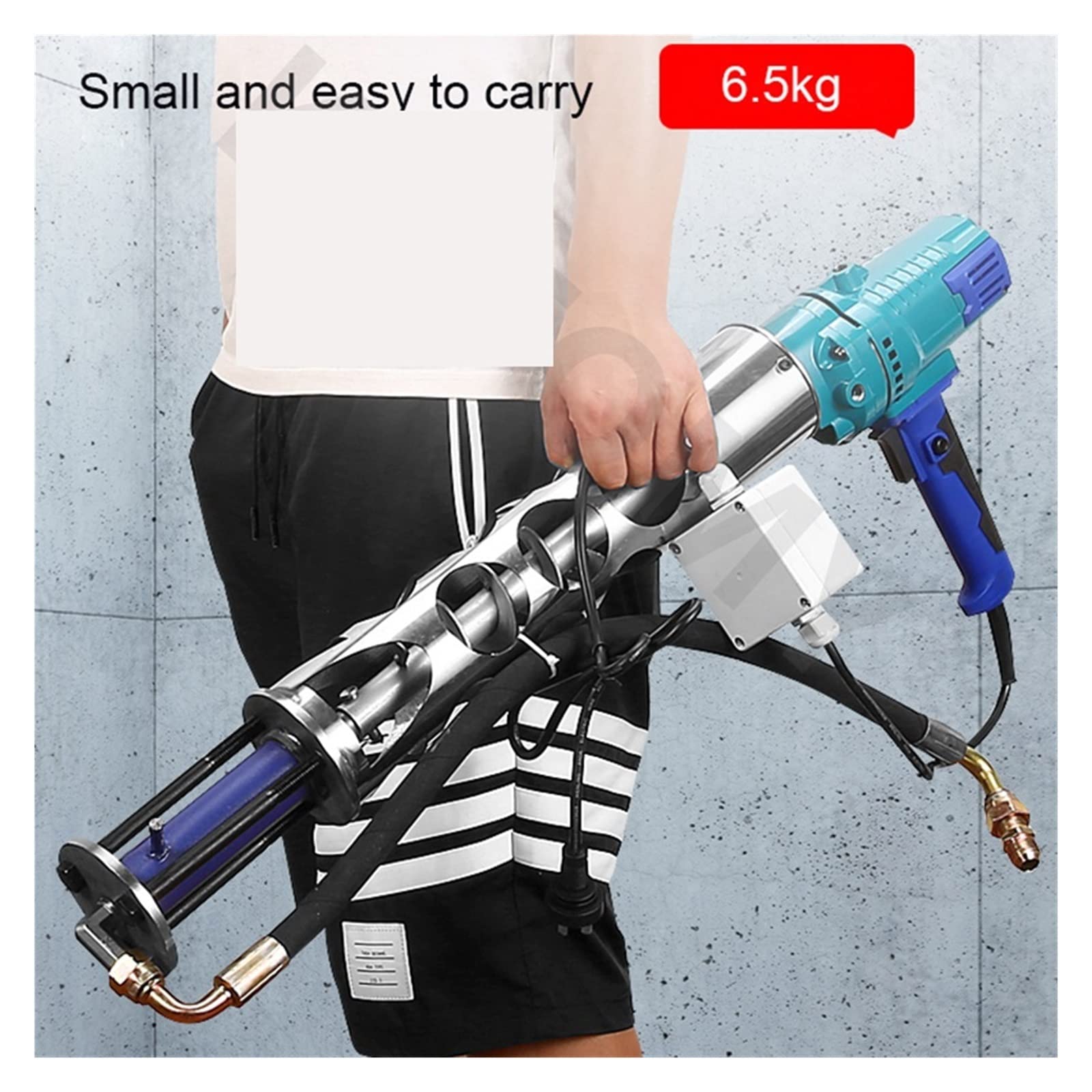 Pistola pulverizadora de alta presión Máquina pulverizadora portátil Máquina de pintura en aerosol impermeable de alta presión para masilla de poliuretano Lechada de cemento para pintura por presión