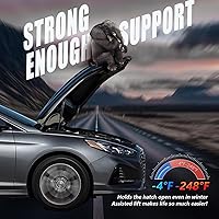 Vista 6 de Vepagoo Puntales de capó delantero para Hyundai Sonata 2015-2017, amortiguadores del capó del motor para Hyundai Sonata Sedan 4 puertas 2015 2016