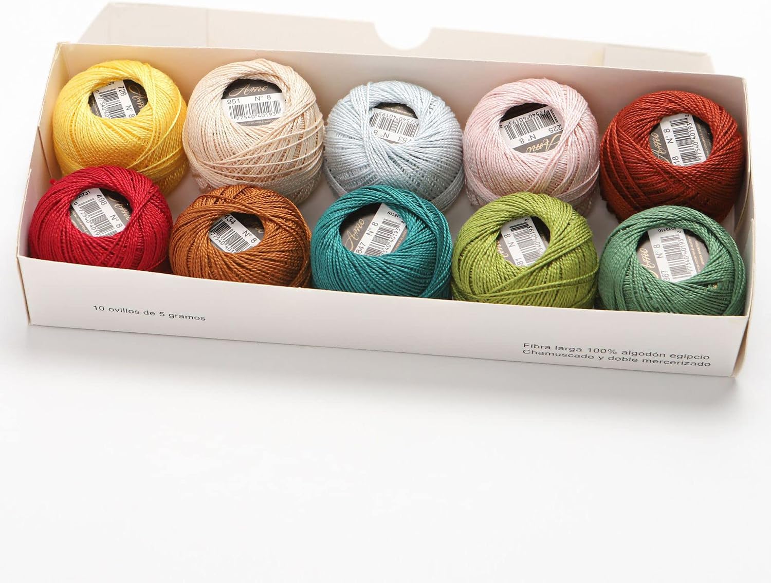 80 Colors 5g/Ball Asmoothread Double Mercerized Egyptian Long Staple Cotton Size 8 Pearl Cotton Embroidery Thread Ball Craft Needlework