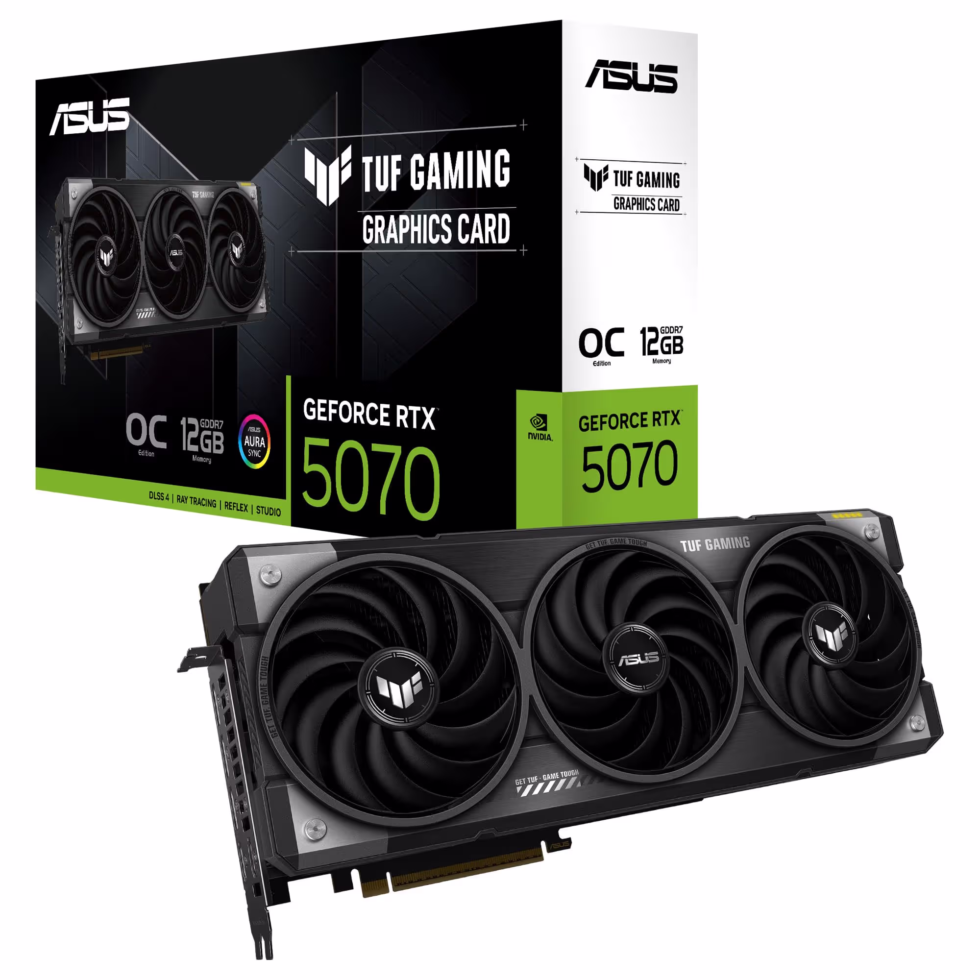 ASUS TUF Gaming GeForce RTX 5070 GDDR7 OC Grafikkarte Schwarz 90YV0LZ0-M0NA00