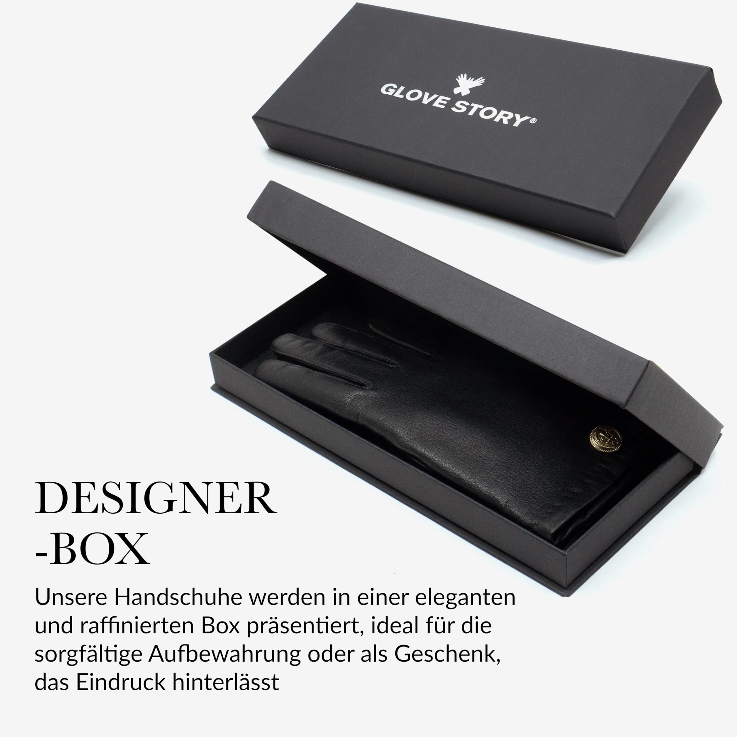 GLOVE STORY Damenhandschuhe aus Lammleder mit 100% Kaschmirfutter - Premium-Handschuhe aus elegantem, weichem und bequemem Material - Warme Winterhandschuhe für Damen in Handarbeit gefertigt