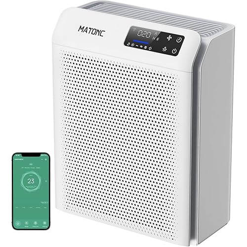 Air Purifier for Home Large Rooms Cover Up to 3500 Ft², Powerful HEPA Air Purifier with WiFi APP Control, (PM2.5) AQI Display,Sleep Mode and Auto Mode, HEPA Air Cleaner for Pets Hair,Dust,Pollen