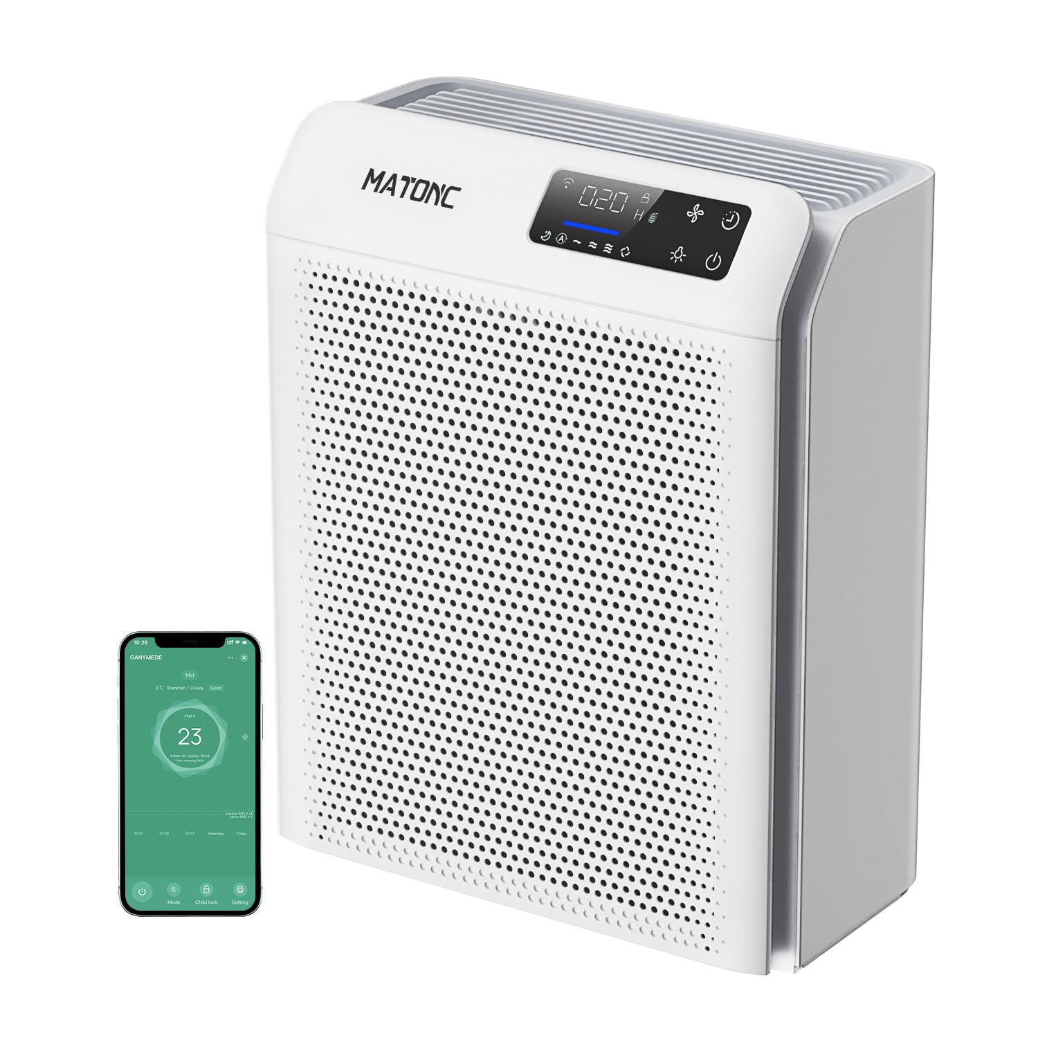 Powerful HEPA Air Purifier for Large Rooms up to 3500 Ft²