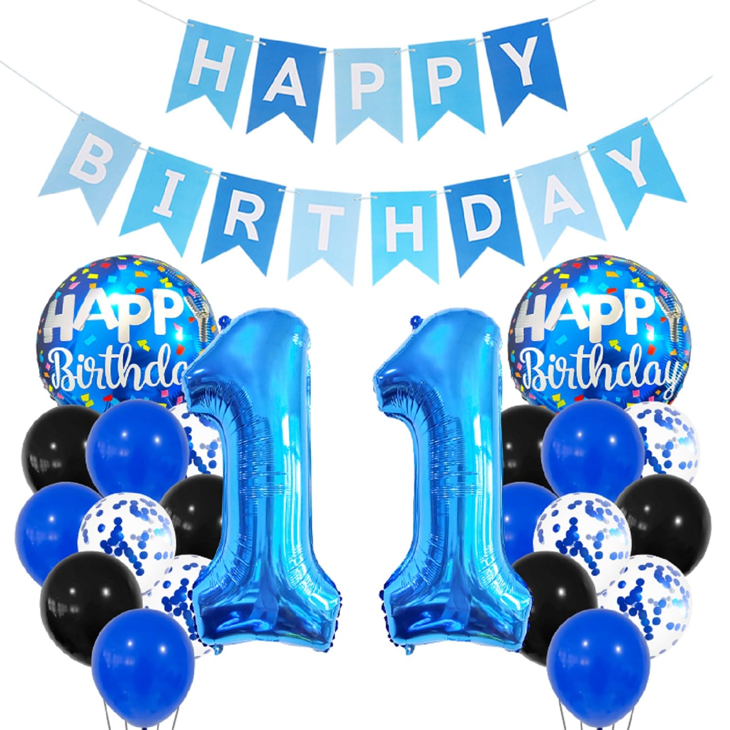 Lot De 20 Ballons De Décoration D'Anniversaire Rouges Et Noirs Et