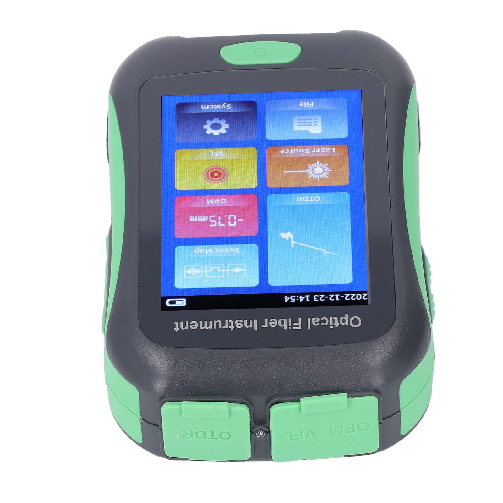 Tester Ottico in Fibra Pro - Misuratore di Potenza Ottica in Fibra 1550nm 10mw 80km 20dB, Misuratore di Potenza Ottica OTDR Visual Fault Locator con Touch Screen a Colori