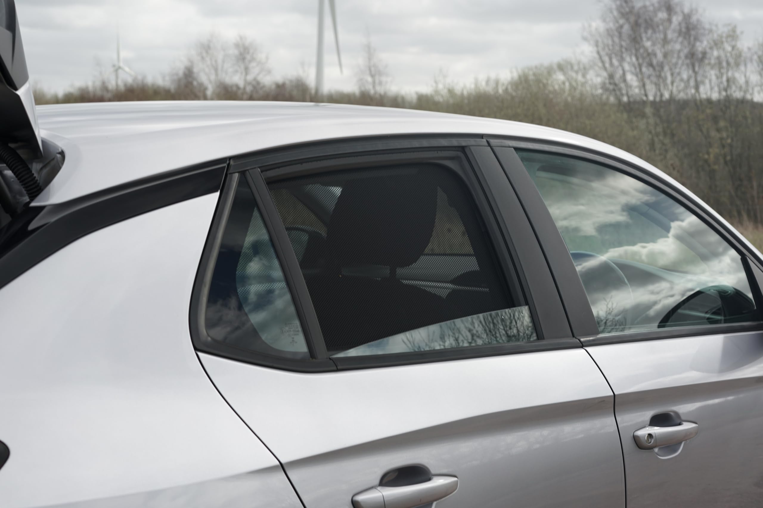 Juego de parasoles de Coche compatibles con Opel Corsa F de 5 Puertas 2019 (4 Piezas) a Medida para automóviles