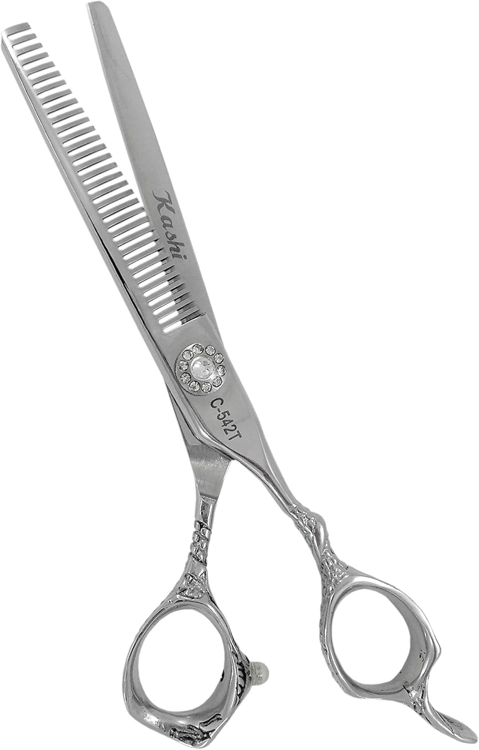 Kashi Professional Engraved Handle Thinning Scissors Hair