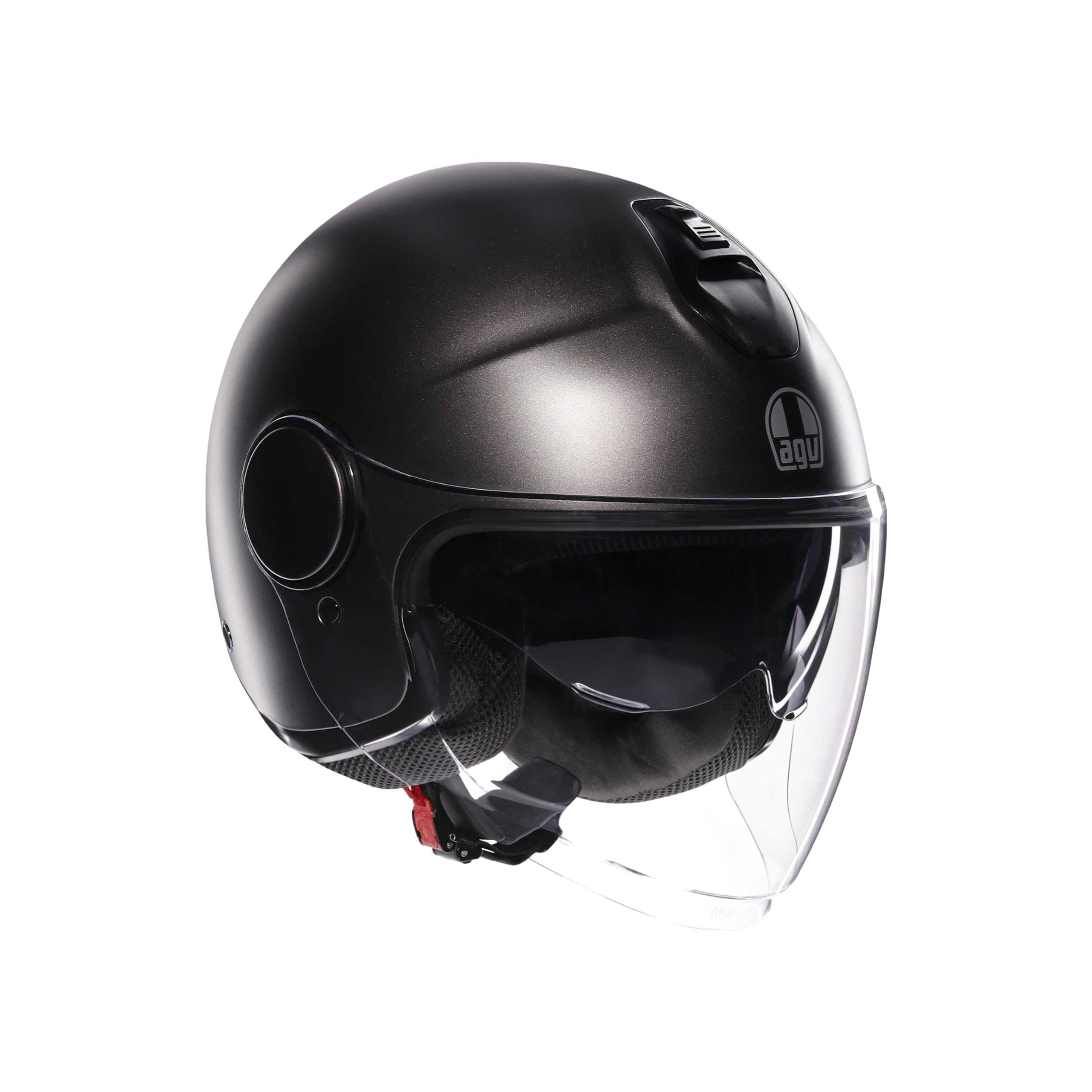 Agv Unisex Mono Matt Asfalto Grey - Eteres - Motorbike Open Face Helmet E2206, Size: L