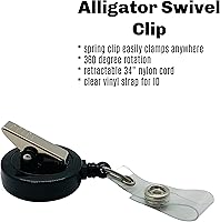 Vista 6 de Witch Vibes Badge Reel, Halloween ID Holder, Triple Moon Witchcraft Name Tag Clip (alligator swivel clip)