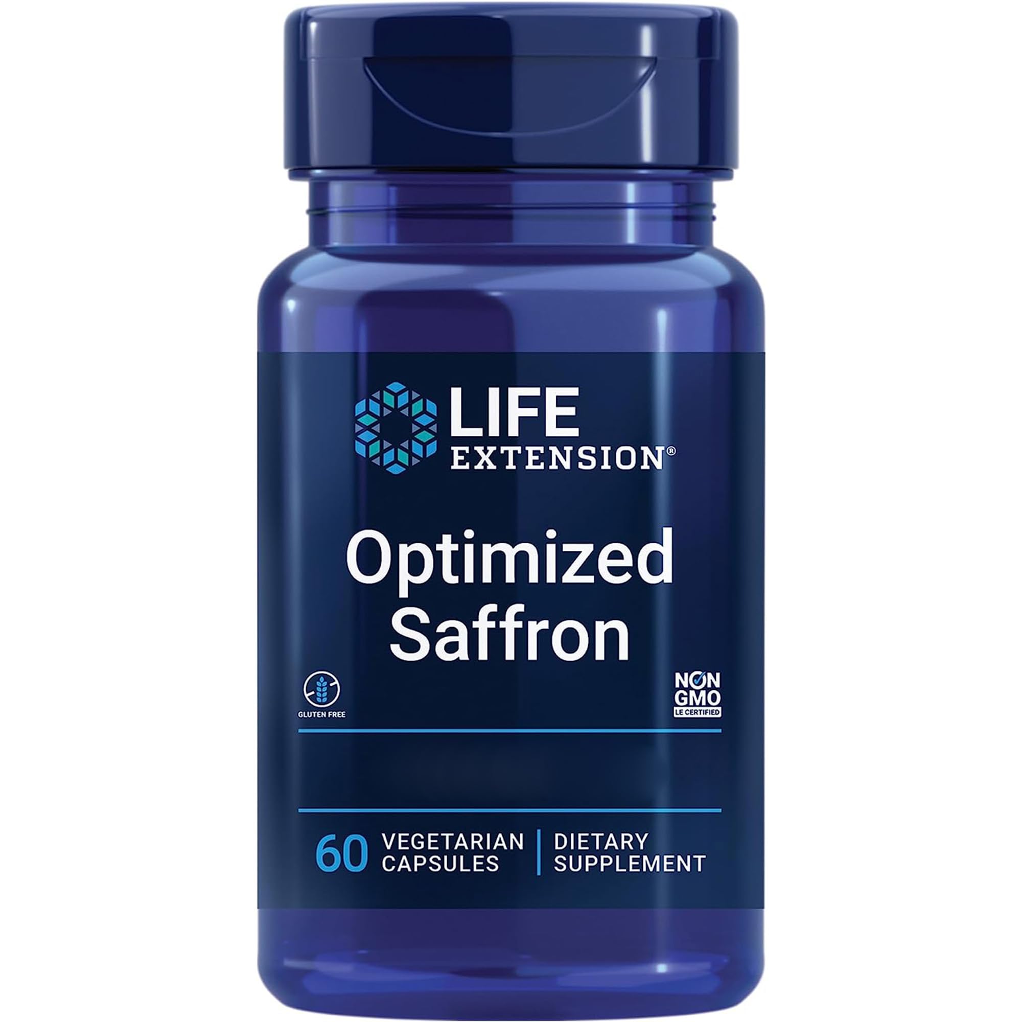 Optimised Saffron, Saffron Extract, 60 Vegan Capsules, Gluten Free, Vegetarian, Soy Free, Non-GMO