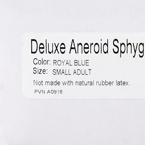 Miniatura 6 de McKesson Esfigmomanómetro aneroide – Monitor manual de presión arterial con estuche de transporte, puño 7.5-10.6 in, azul real, 1 unidad