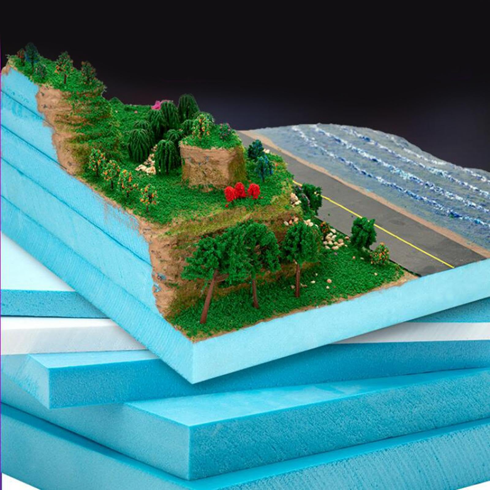 Il pannello di di base per diorama eccelle nelle arti e nei mestieri e nei progetti di composizioni floreali personalizzabili. Modello di costruzione