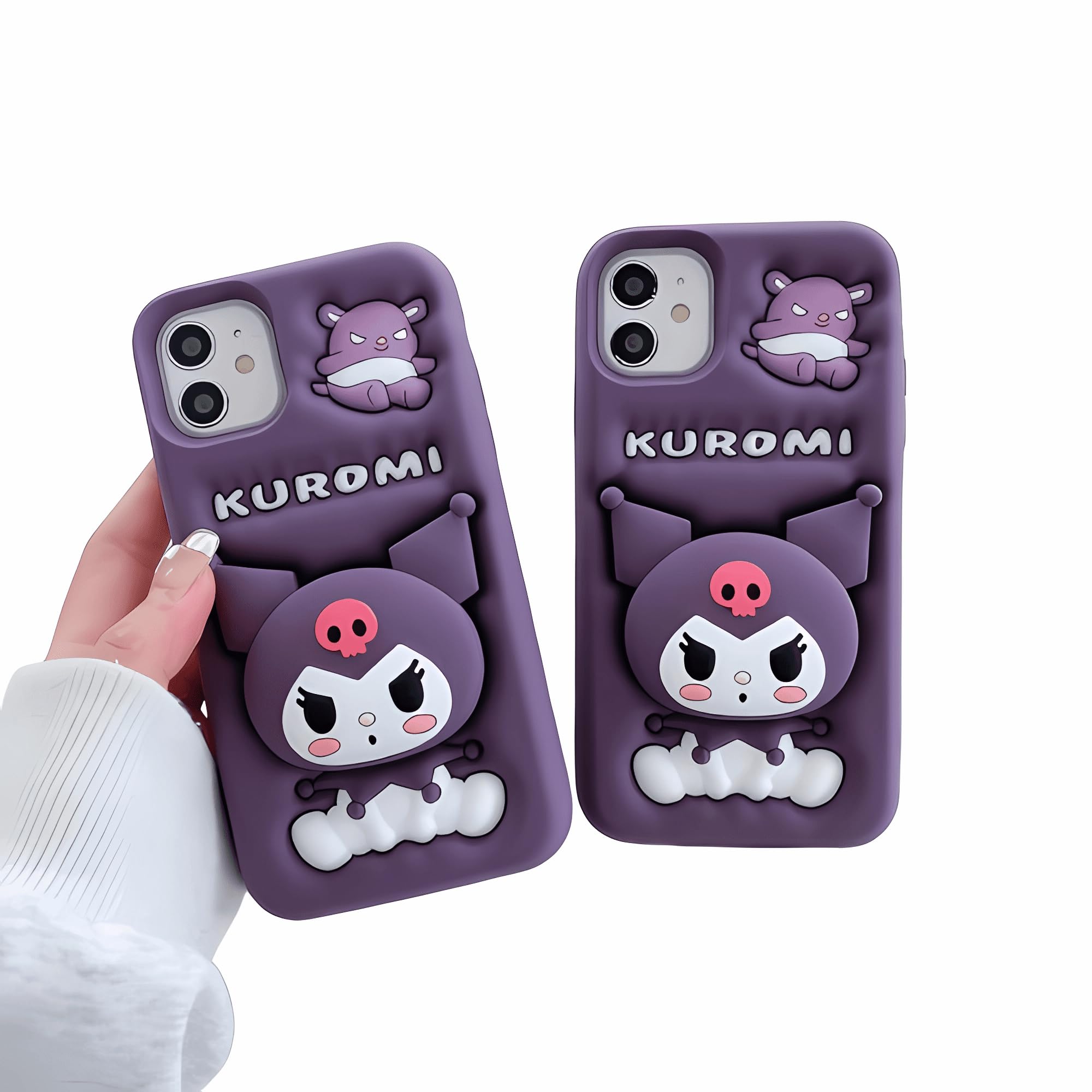 国内発送 Kuromi クロミ iPhone 16 ケース オマケ付 Amazon.co.jp: NICEHOLI iPhone 16用 ケース サンリオ クロミ 立体
