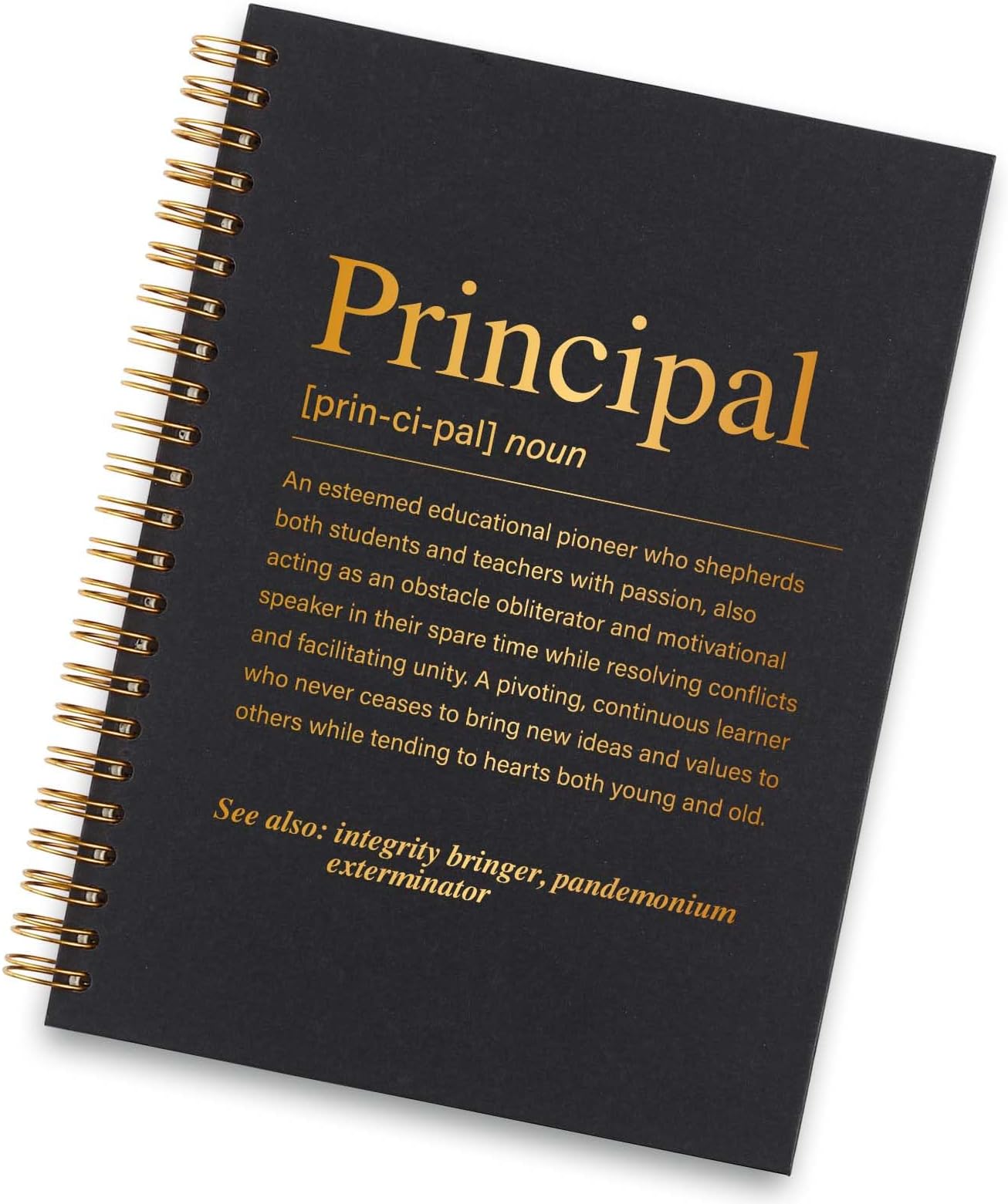vizuzi Principal Gifts for Women, School Principal Notebook, Principal Office Supplies, Principal White Elephant Appreciation Thank You Gifts Spiral Notebooks ZXW4