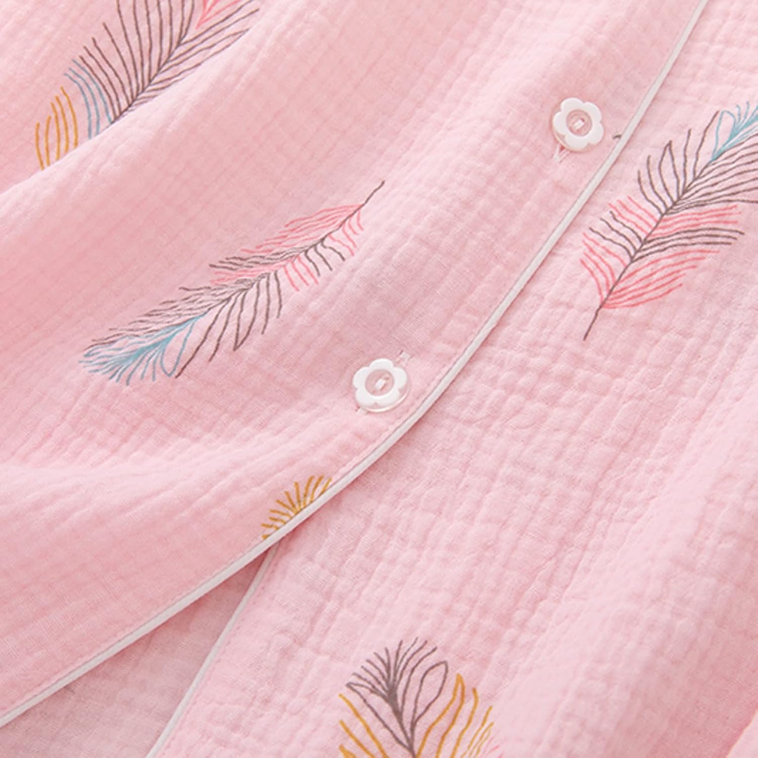 レディース パジャマ 婦人夏半袖ショーツパジャマコットンクレープホームサービススーツシンプルで美しい快適なセット (Color :