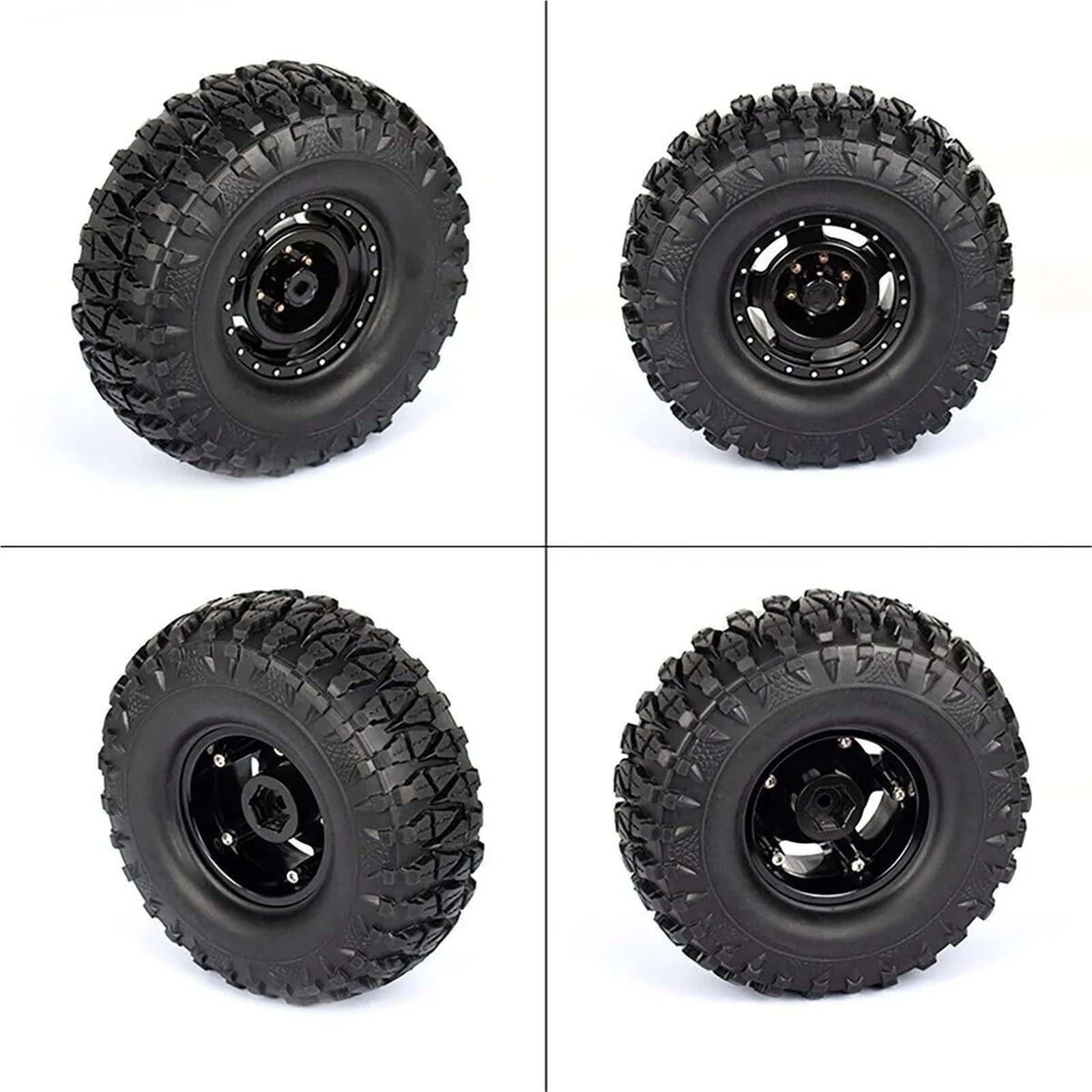 Per TRX4 Per TRX6 Per SCX10 II III UTB10 Gen8 1/10 RC Crawler Auto Parti Aggiornamento Alluminio Beadlock 1.9 "Ruota Cerchione Accessori Ricambi Modellini RC