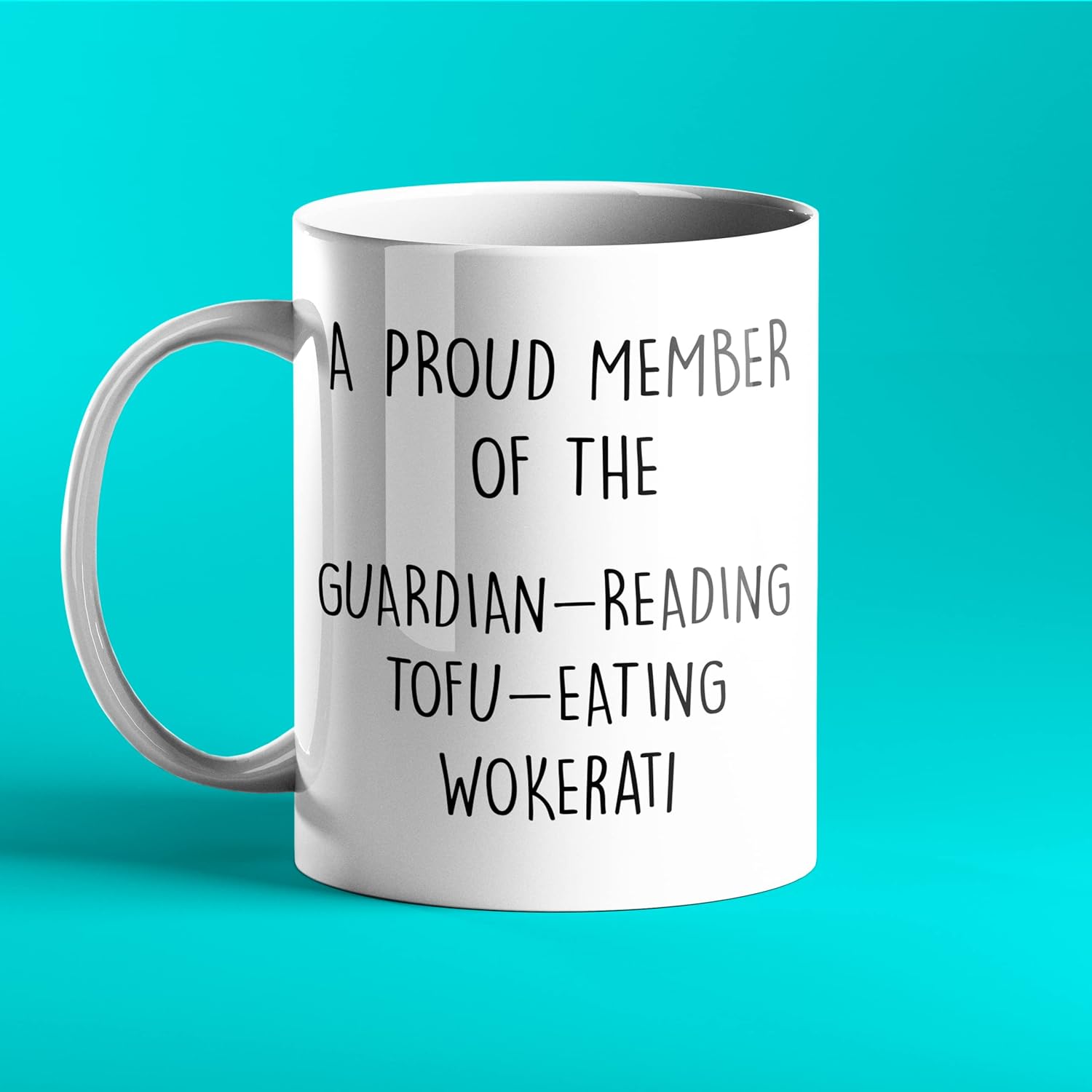 GuardianReading TofuEating Wokerati Mug Amazon.co.uk Handmade