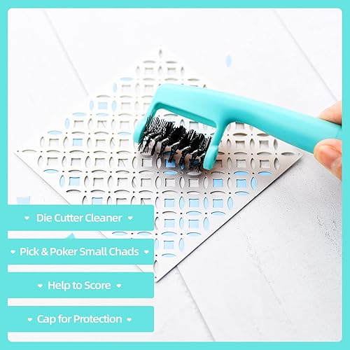 Miniatura 3 de Gocreate Herramienta de limpieza de póquer y púa de pincel troquelado de menta, herramientas básicas de manualidades y accesorios para álbumes de