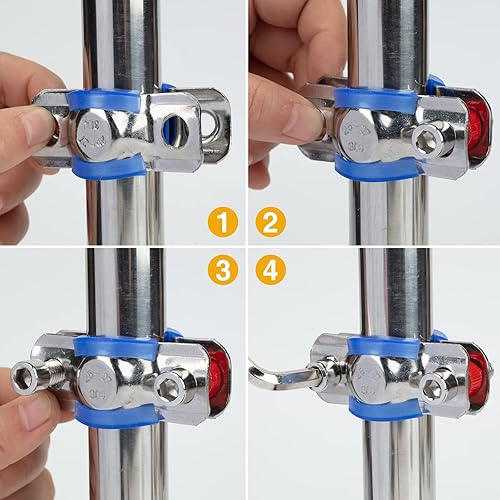 Miniatura 6 de Fix Sinking - Silla de oficina de acero inoxidable 304 para dejar de hundirse, kit de reparación de sillas de oficina con llave Allen, altura de