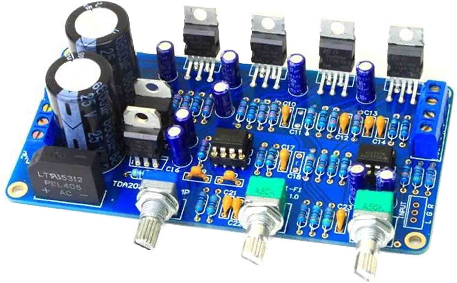 Finale Amplificatore 3 Circuiti Integrati TDA2030 / TDA2030A Per - Foto 3