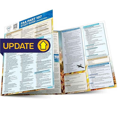FAA Part 107 Drone Study Guide: a QuickStudy laminated reference