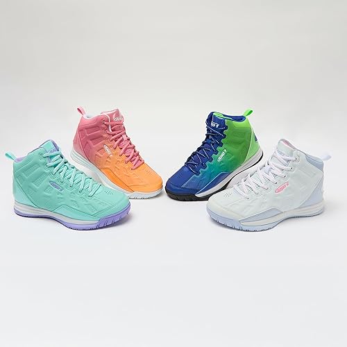 Miniatura 6 de AND1 Showout - Zapatos de baloncesto para niñas y niños, tenis de caña alta para niños, talla juvenil 1 a 7, zapatos de baloncesto para niños